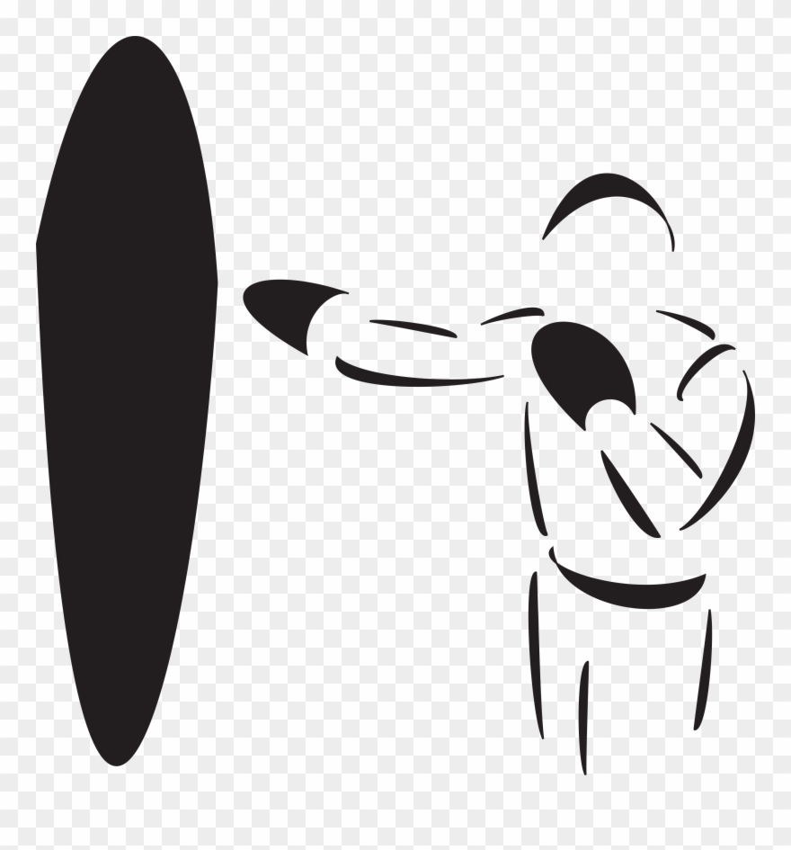 Punching A Bag In A Martial Arts Dojo - Illustration Clipart