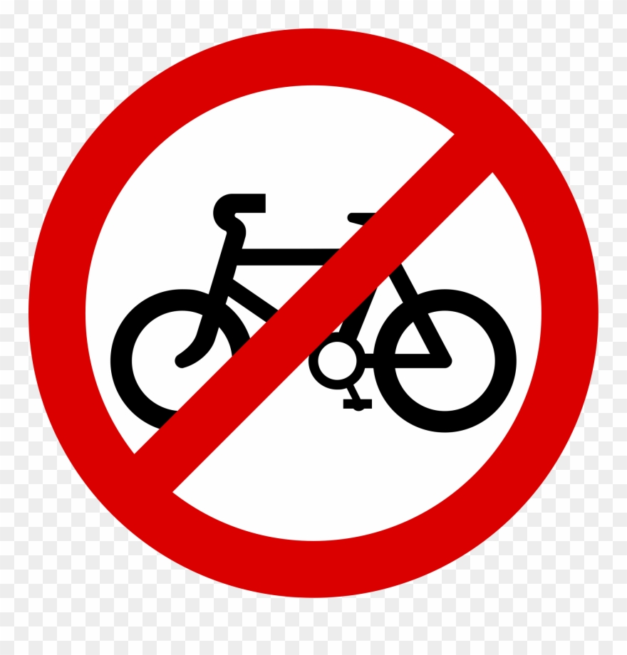 No Pedal Cycles - No Smoking Sign Png Clipart