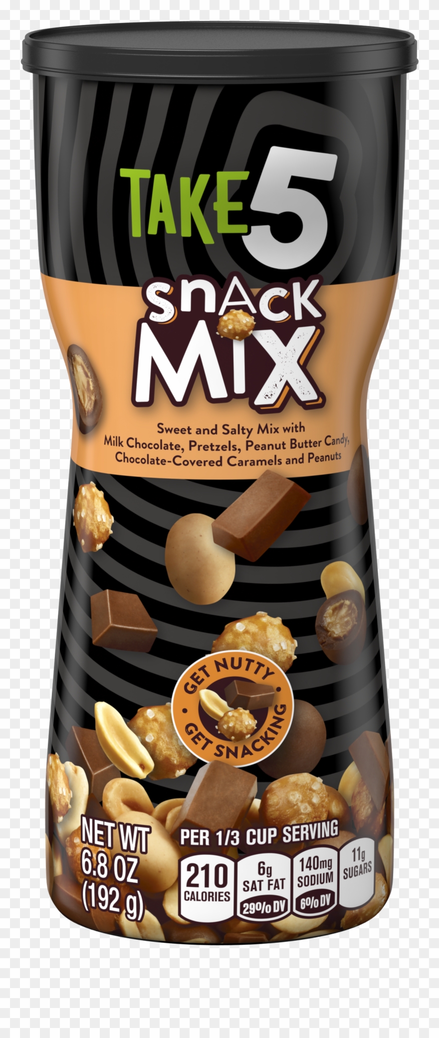 Take5 Snack Mix, Milk Chocolate, Peanuts, Pretzels, - Take 5 Snack Mix Clipart