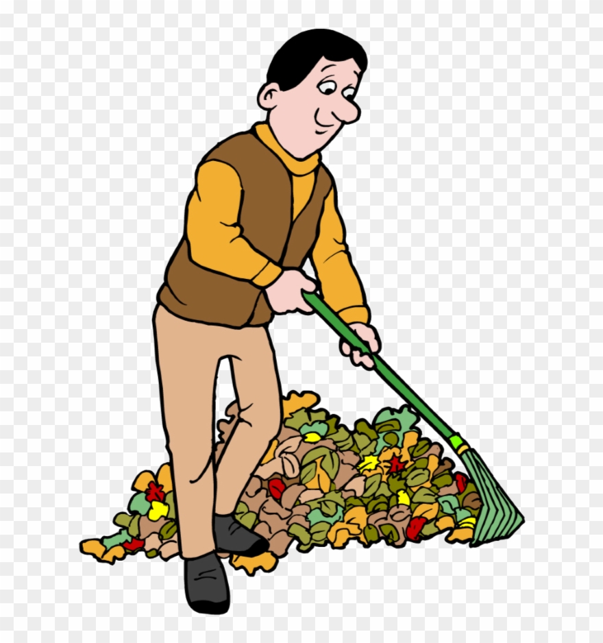 This Year, The Autumnal Equinox Falls On September - Raking Leaves Clip Art - Png Download