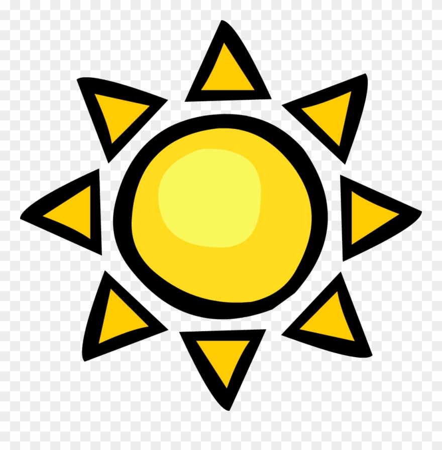 Gary's Room Sun Pin - Preschool Colors And Shapes Sheets Clipart