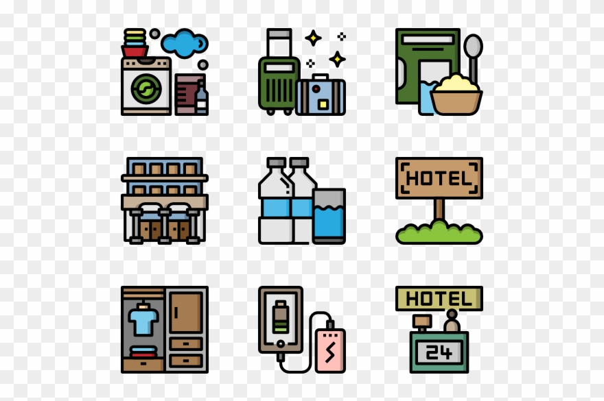 Hotel Icons - Icon Clipart