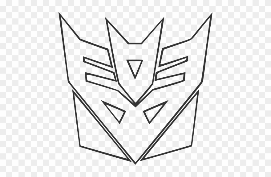 Decepticons, Decepticons - Transformers Decepticon Logo Coloring Pages Clipart