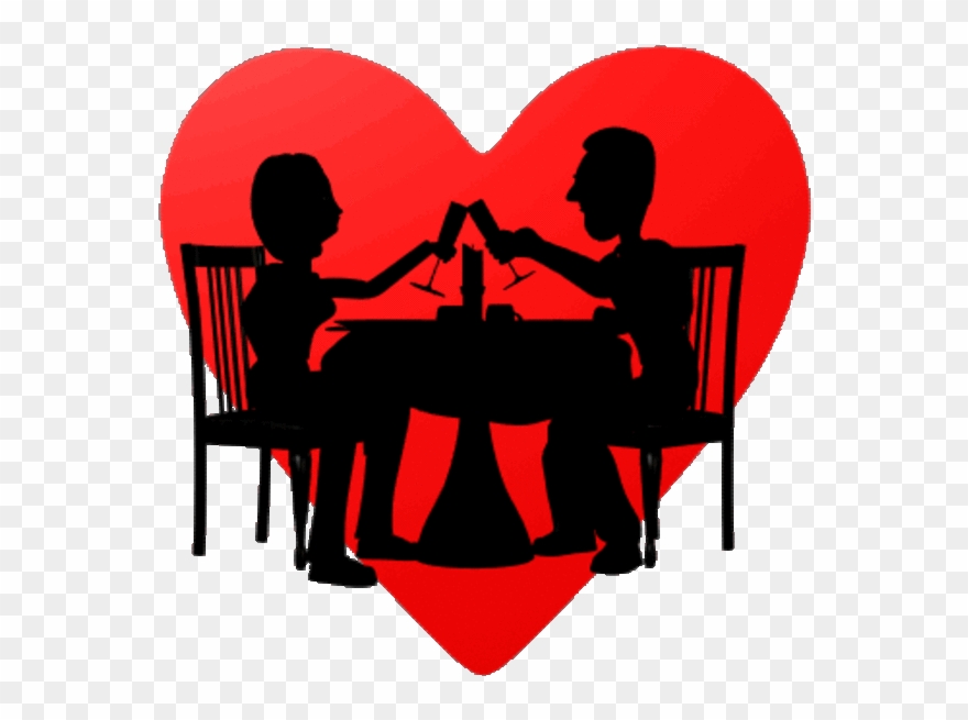 Valentine's Day Dinner Clip Art - Png Download