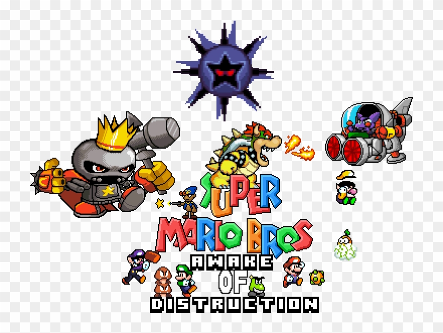 Super Mario Bros Awake Of Distruction Caneled - Tatanga Clipart