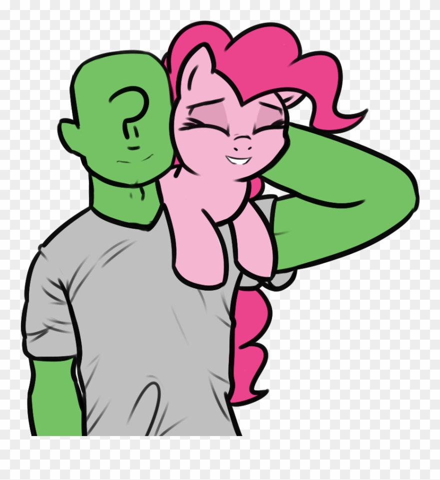 Neuro, Clothes, Eyes Closed, Female, Holding A Pony, - Cartoon Clipart