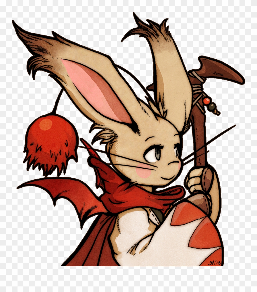 A Portrait Of A Final Fantasy Tactics Advanced Moogle - Cartoon Clipart