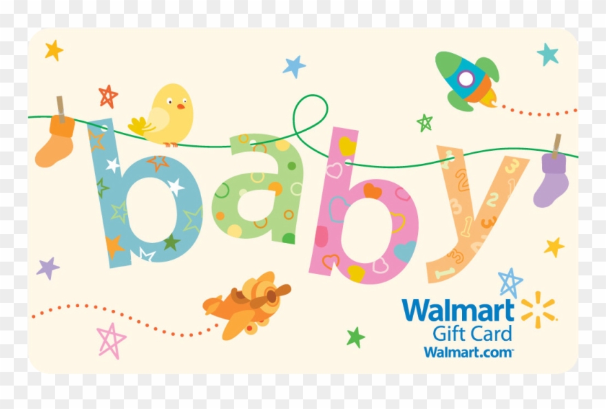 Walmart Baby Clothesline Gift Card Clipart