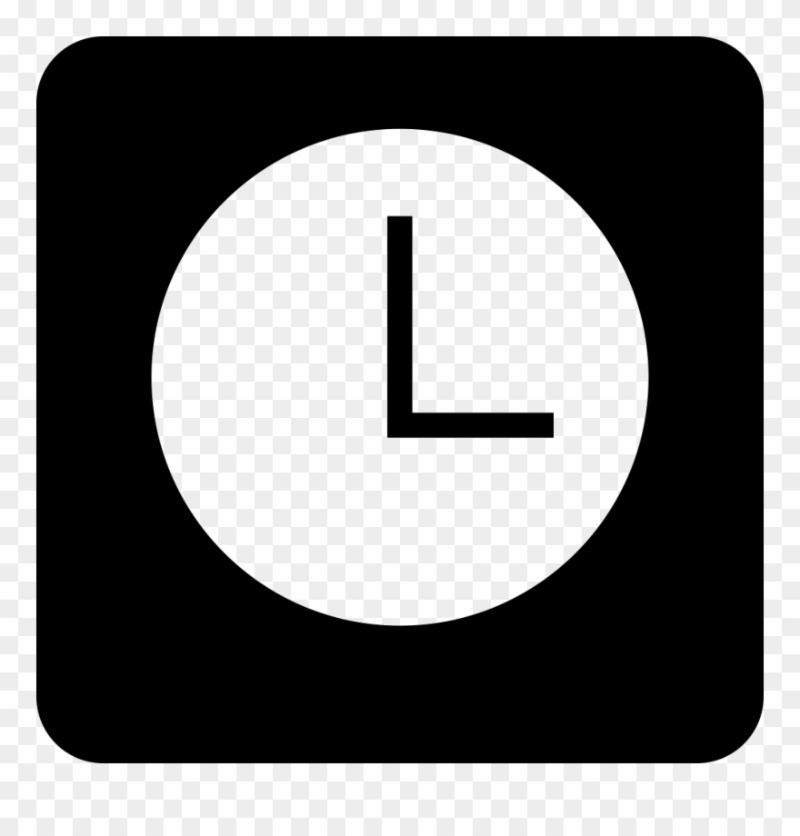 Punch The Clock Comments - White Clock Symbol Png Clipart