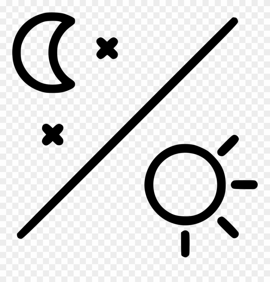 Dark, Day, Daynight, Forecast, Moon, Night, Sun Icon - Hot And Cold Icon Clipart