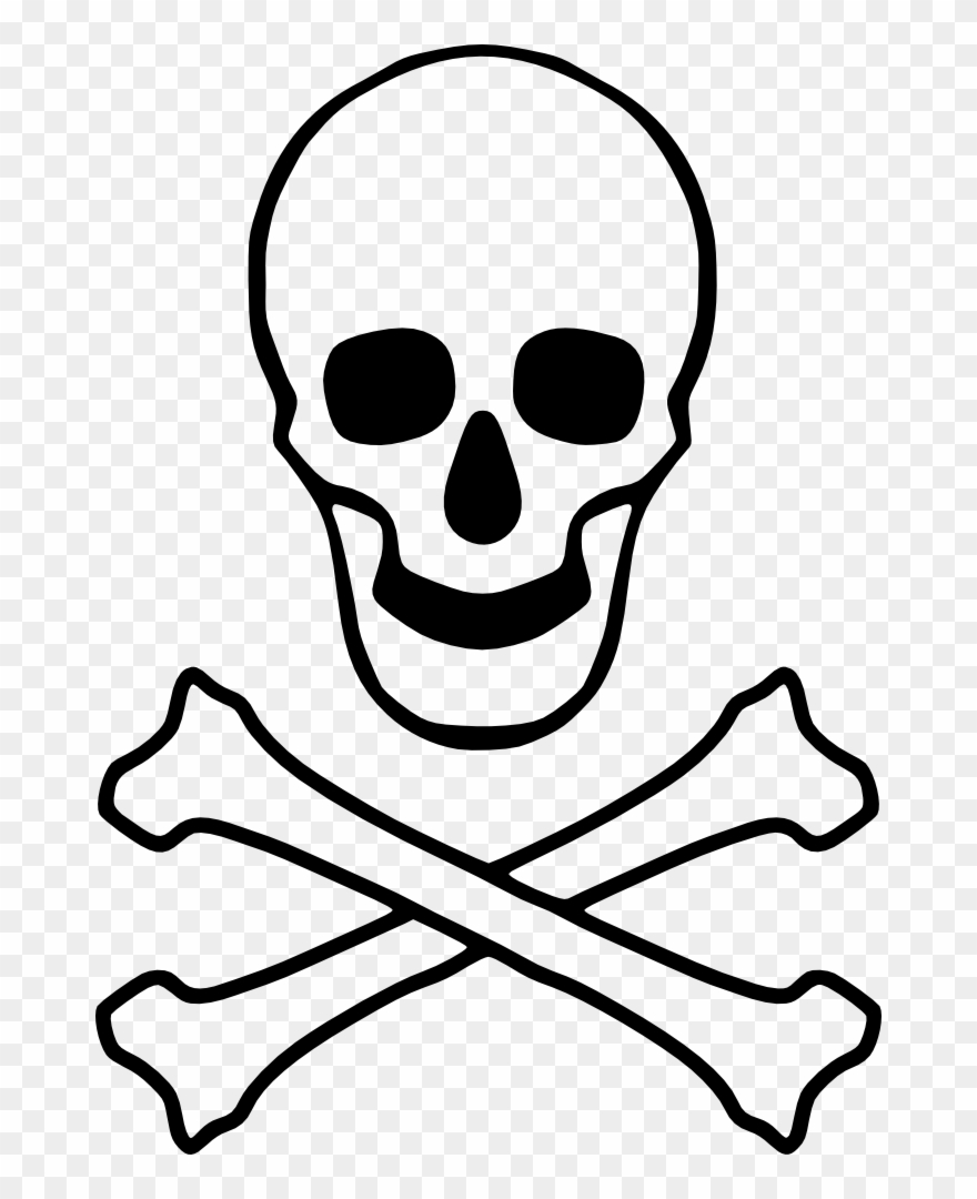 Ucc Sport Skull And Crossbones Logo Outline 1000px - Skull And Crossbone Outline Clipart