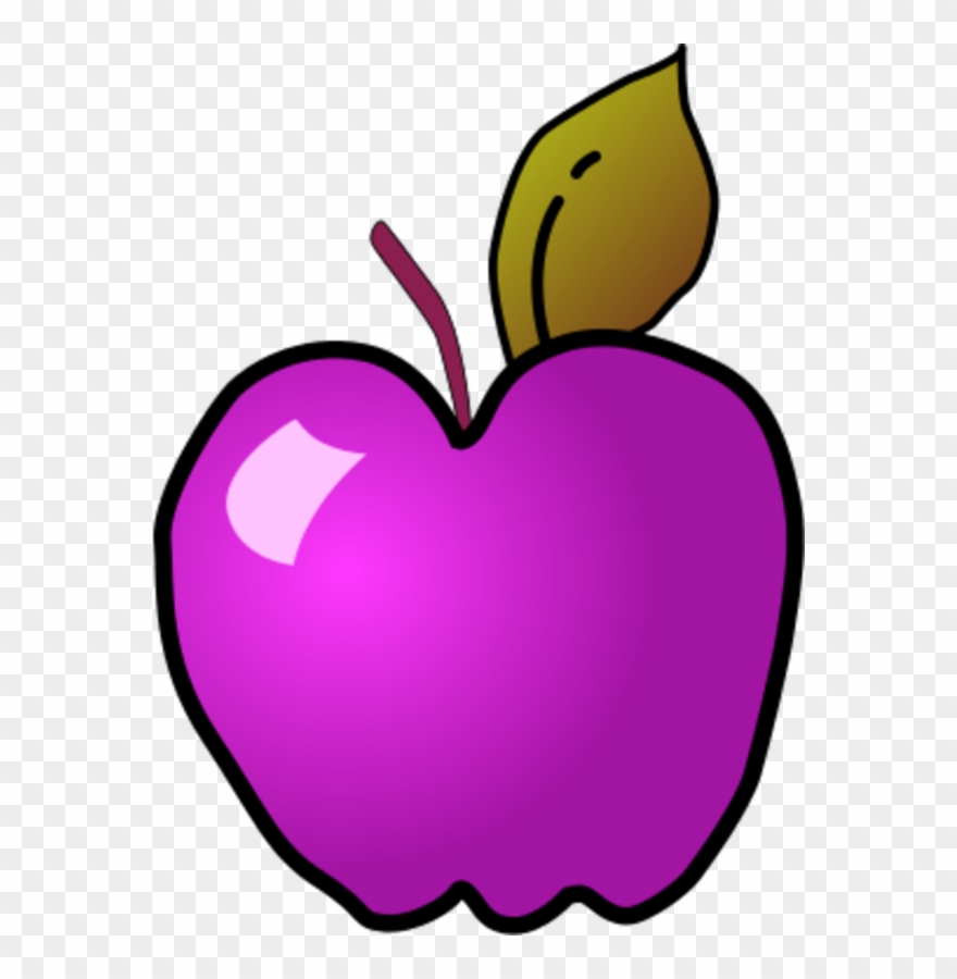 Polished Apple Clipart - กรอบ รูป ผล ไม้ การ์ตูน - Png Download