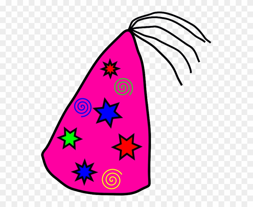 Cartoon, Pink, Free, Crazy, Birthday, Clothing, Hat - Silly Hat Clip Art - Png Download