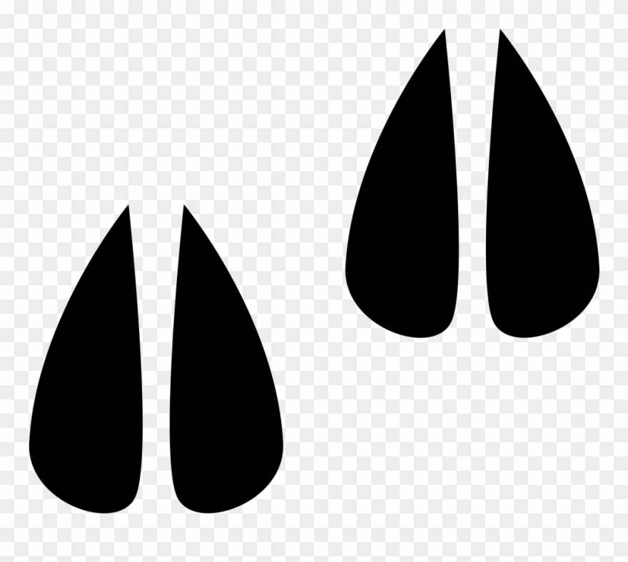 Hoof Prints Comments - Pegada De Porco Png Clipart