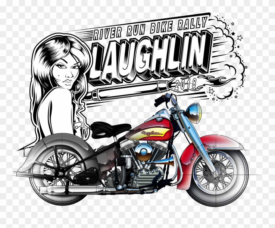 Bike Girl Tee - Cruiser Clipart