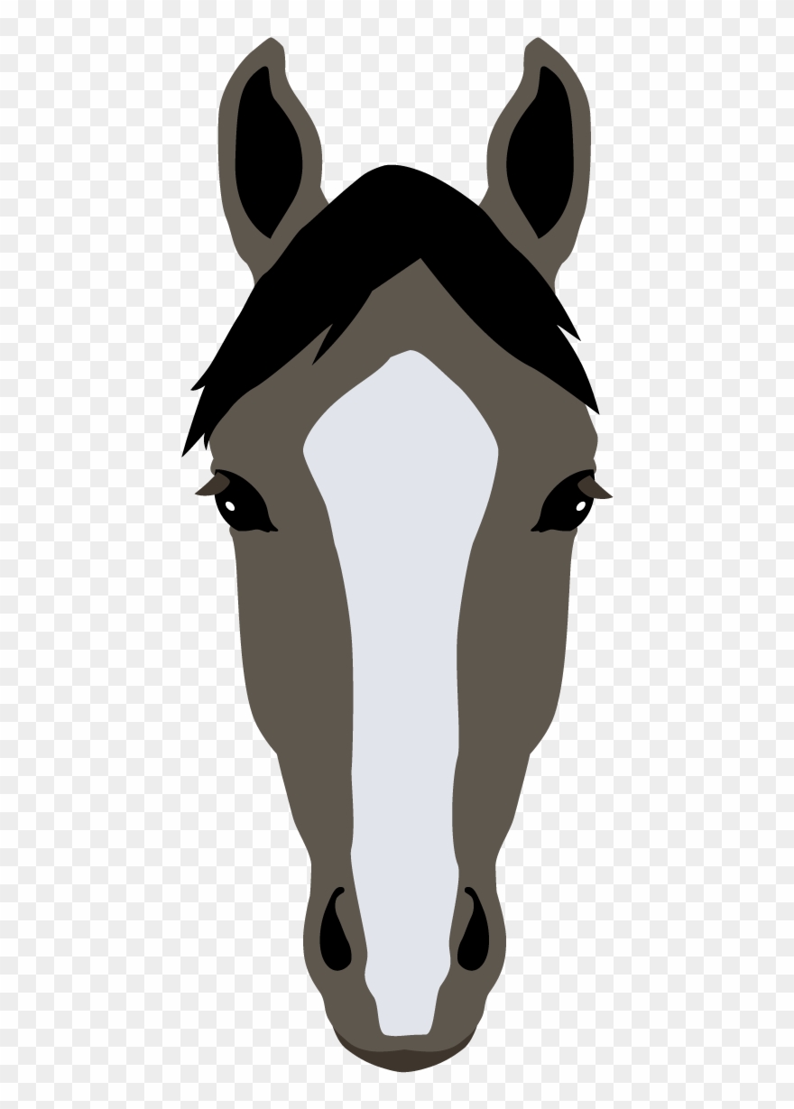 Blaze - Horse Markings Clipart