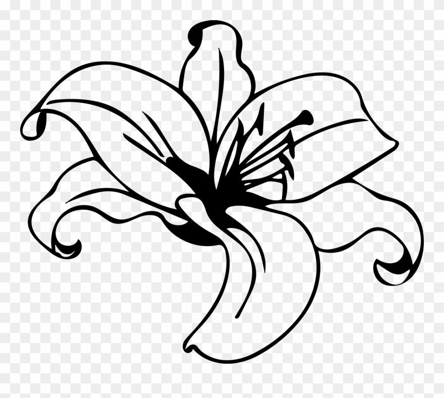 Клевер Тату Черно Белое Clipart