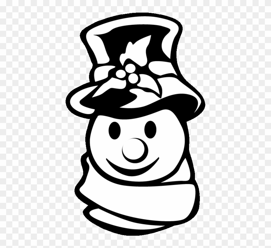 Christmas Snowman Silhouette - Christmas Snowman Snowman Silhouette Clipart