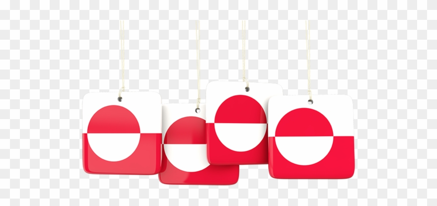 Labels Illustration Of Flag Greenland - Flag Of Greenland Clipart