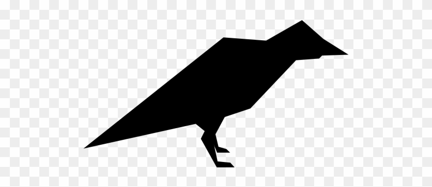 Crow Rubber Stamp - Crow Clipart