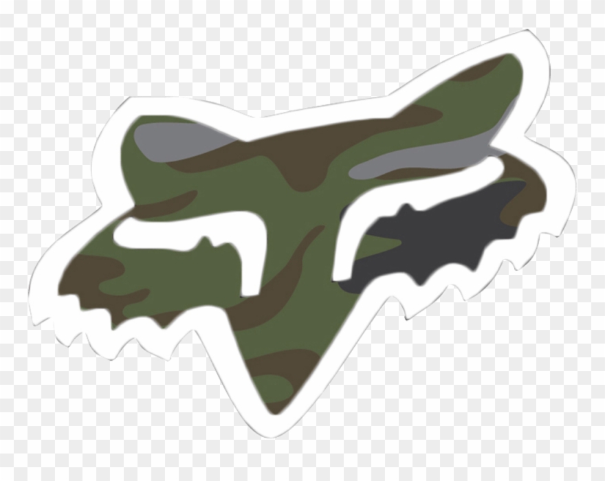 Camouflage Clipart Fox - Fox Racing Logo Blue - Png Download