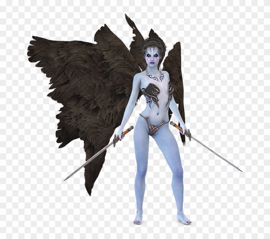 Warrior Angel Transparent Png - Anjo Da Morte Fantasia Clipart