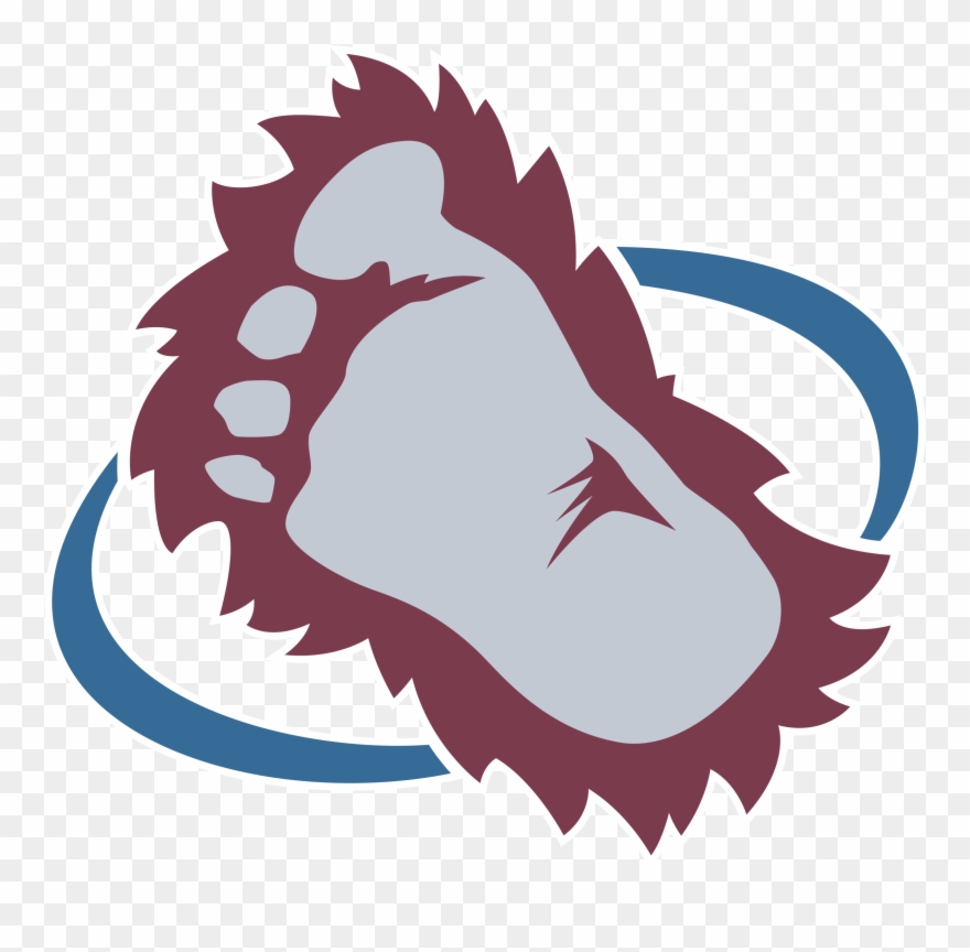 Avalanche Logo Png Transparent Vector Freebie Supply - Colorado Avalanche Foot Logo Clipart