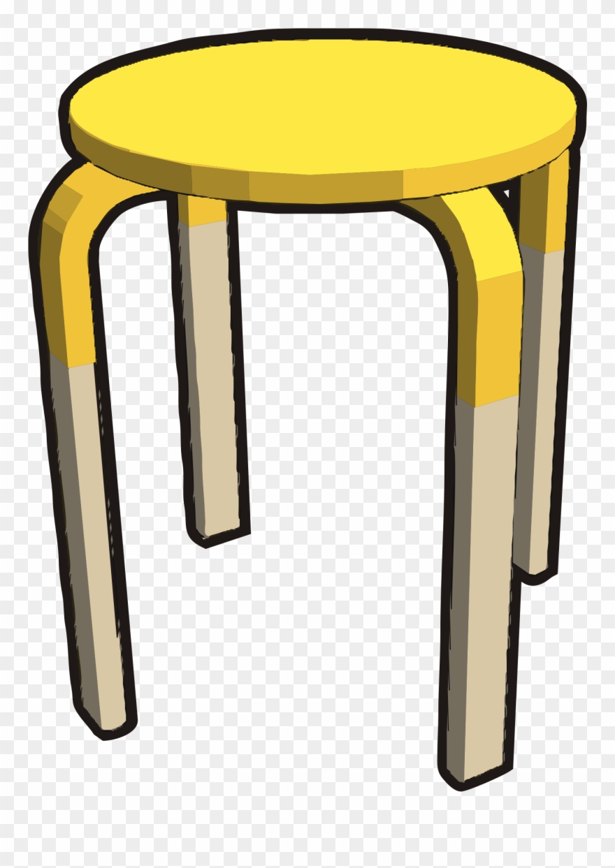 Frosta Stool, Half Yellow Clipart (1477474) PinClipart