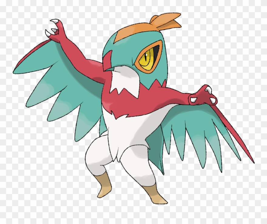260kib, - Green And Red Bird Pokemon Clipart