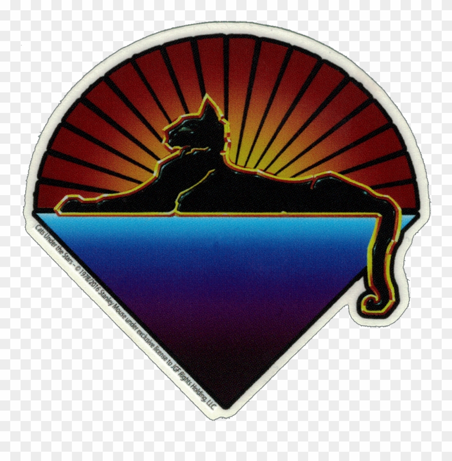 Grateful Dead Cats Under The Stars - Grateful Dead Tie Dye Sticker Clipart
