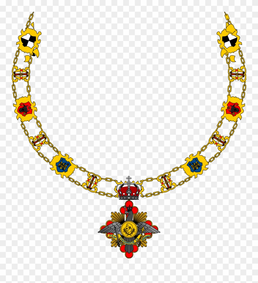Necklace Clip 2, Buy Clip Art - Order Of Carol I Romania - Png Download