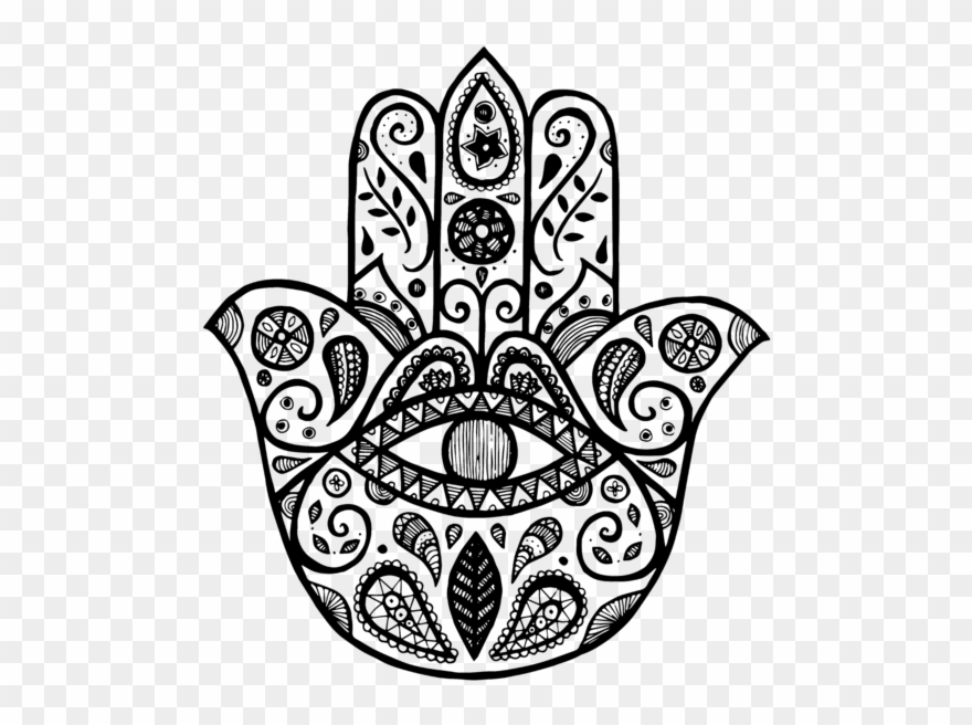 Bleed Area May Not Be Visible - Hamsa Hand Clipart