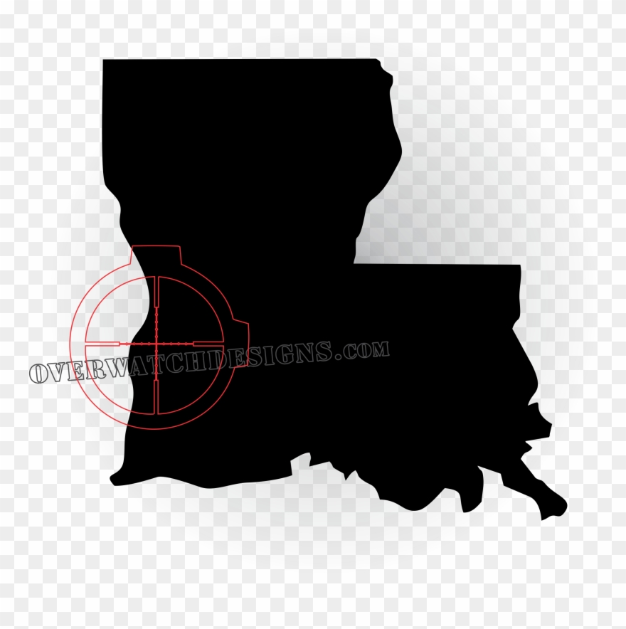 Louisiana New Map Clipart