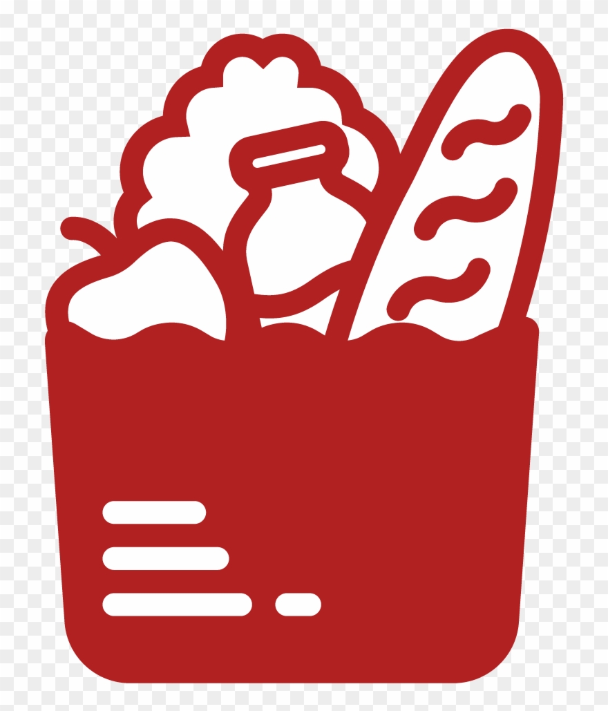 Groceries For Families In Need - Grocery Shopping Icon Png Clipart
