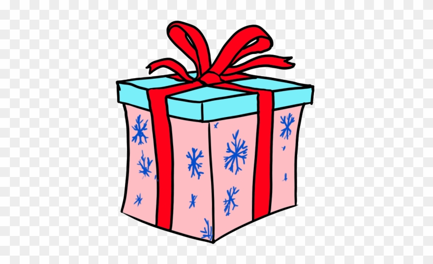 How To Draw A Christmas Gift Box - Presentes De Natal Desenho Clipart