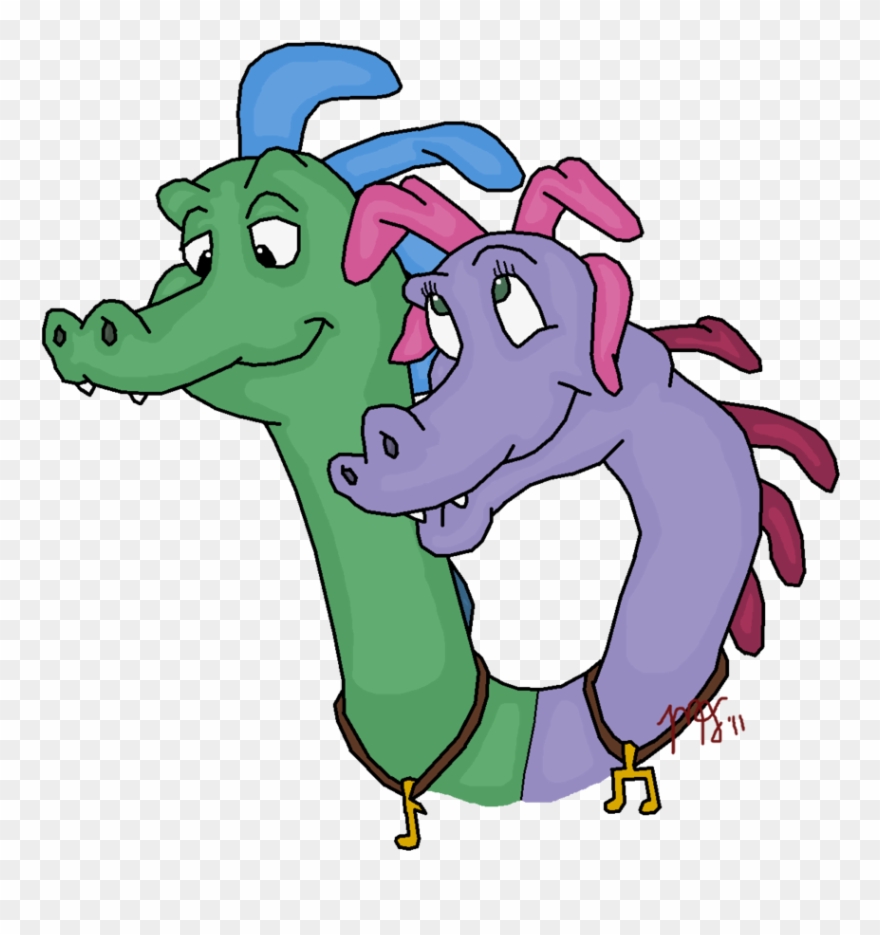 Zak And Wheezie By - Dragon Tales Wheezie Clipart