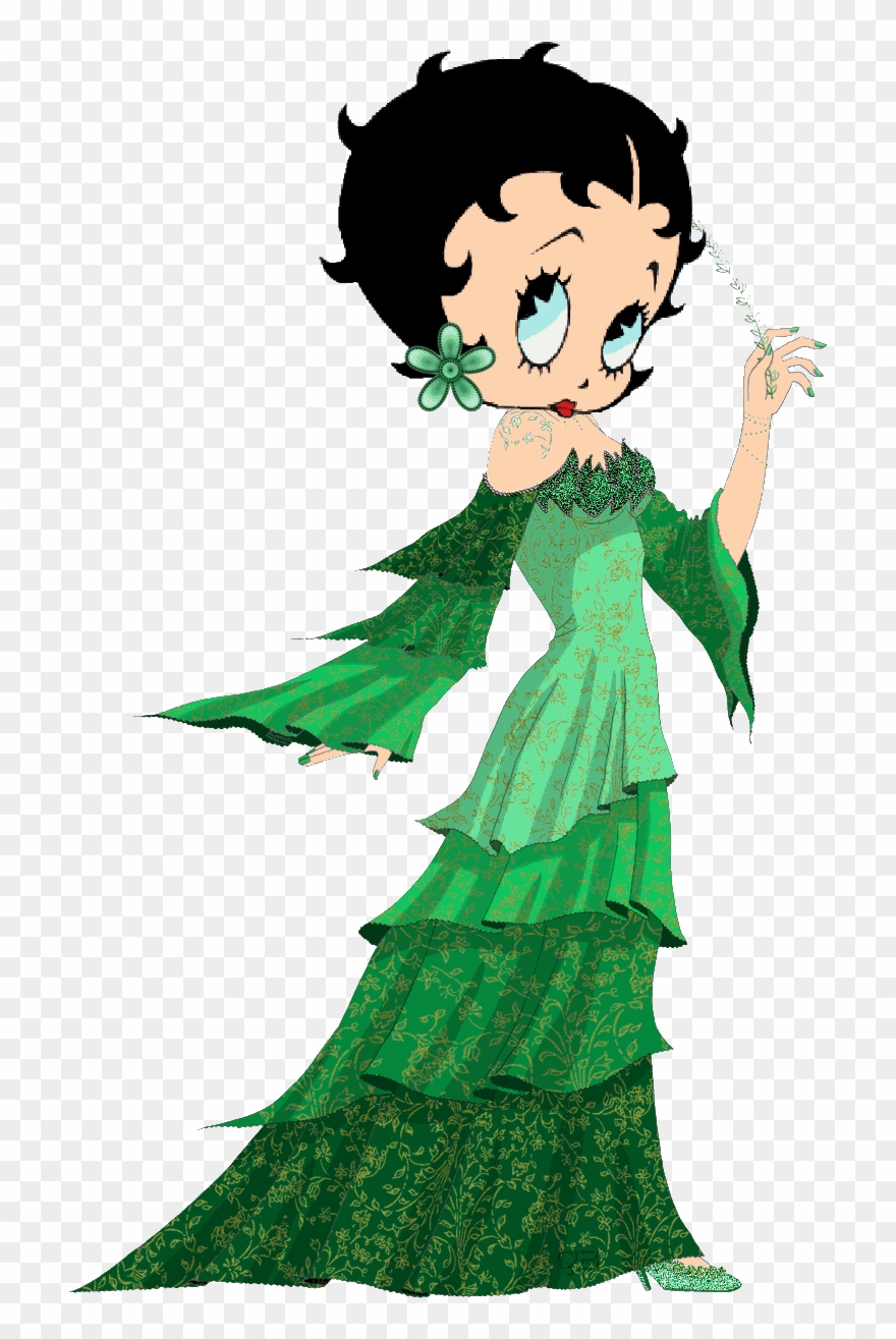 Green Sticker - Betty Boop Watch – Betty Boop Dressed Up Clipart