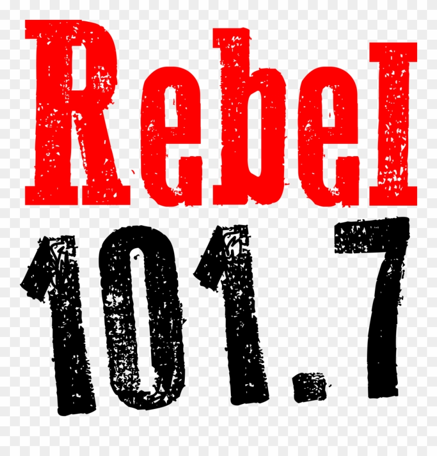 Rebel Logo - White - Rgb - Rebel 101.7 Logo Clipart