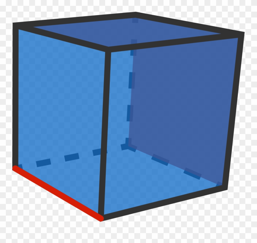 We First Cut Off A Wedge With A Plane Going Through - Cube Clipart
