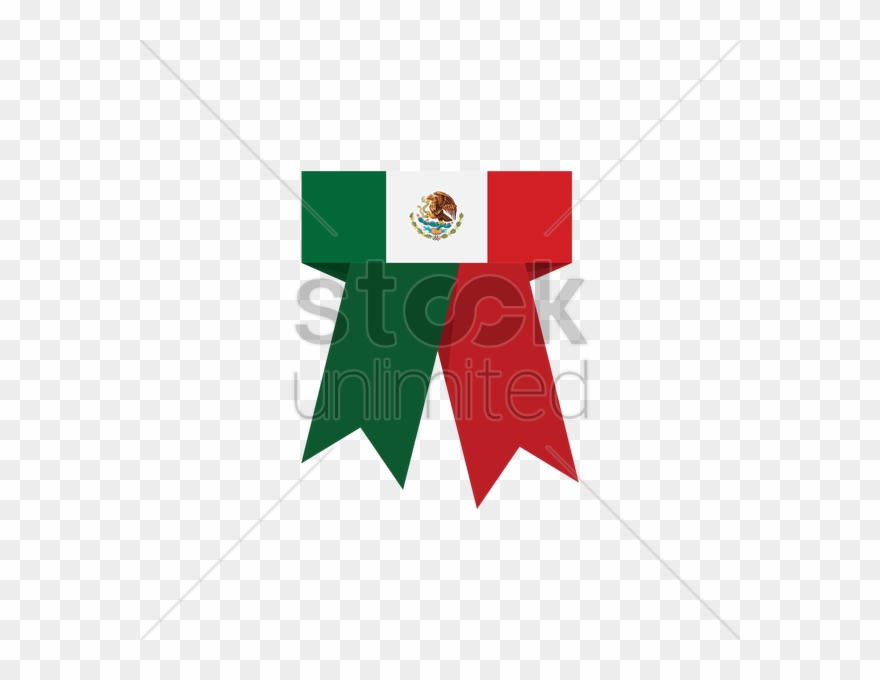 Mexican Ribbon Clipart Flag Of Mexico Clip Art - Mexican Ribbon - Png Download