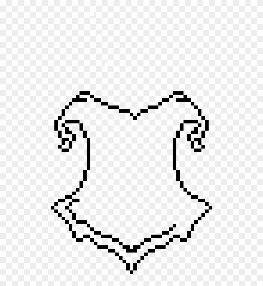 Hogwarts Crest W - Harry Potter Pixel Art Clipart