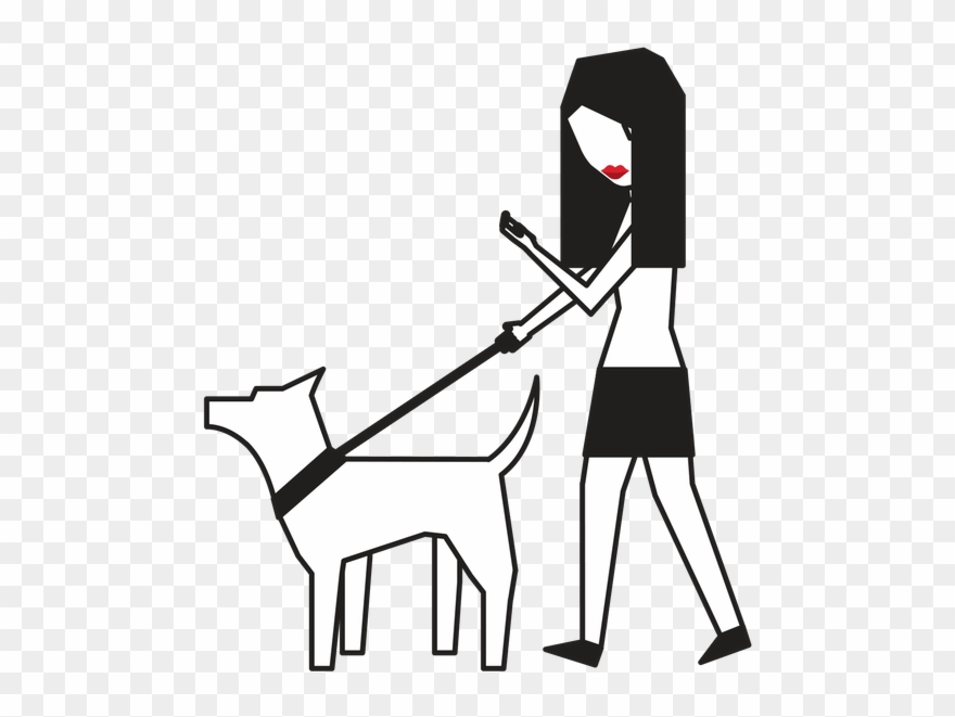 Girl And Dog - Dog Clipart