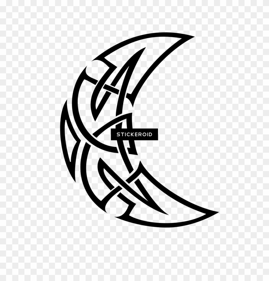 Celtic Tattoos - Transparent Png Celtic Knot Moon No Background Clipart