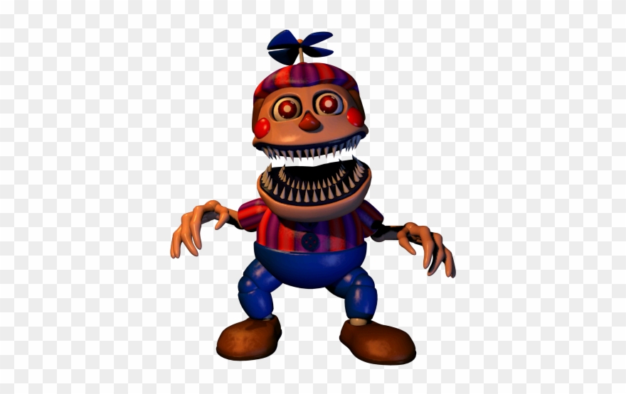 1f0 - Fnaf Ucn Nightmare Bb Clipart