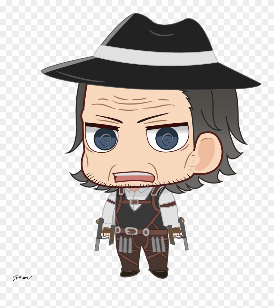 “the Law's Here To Shoot Down The Bad Guys ” - Kenny Ackerman Chibi Clipart