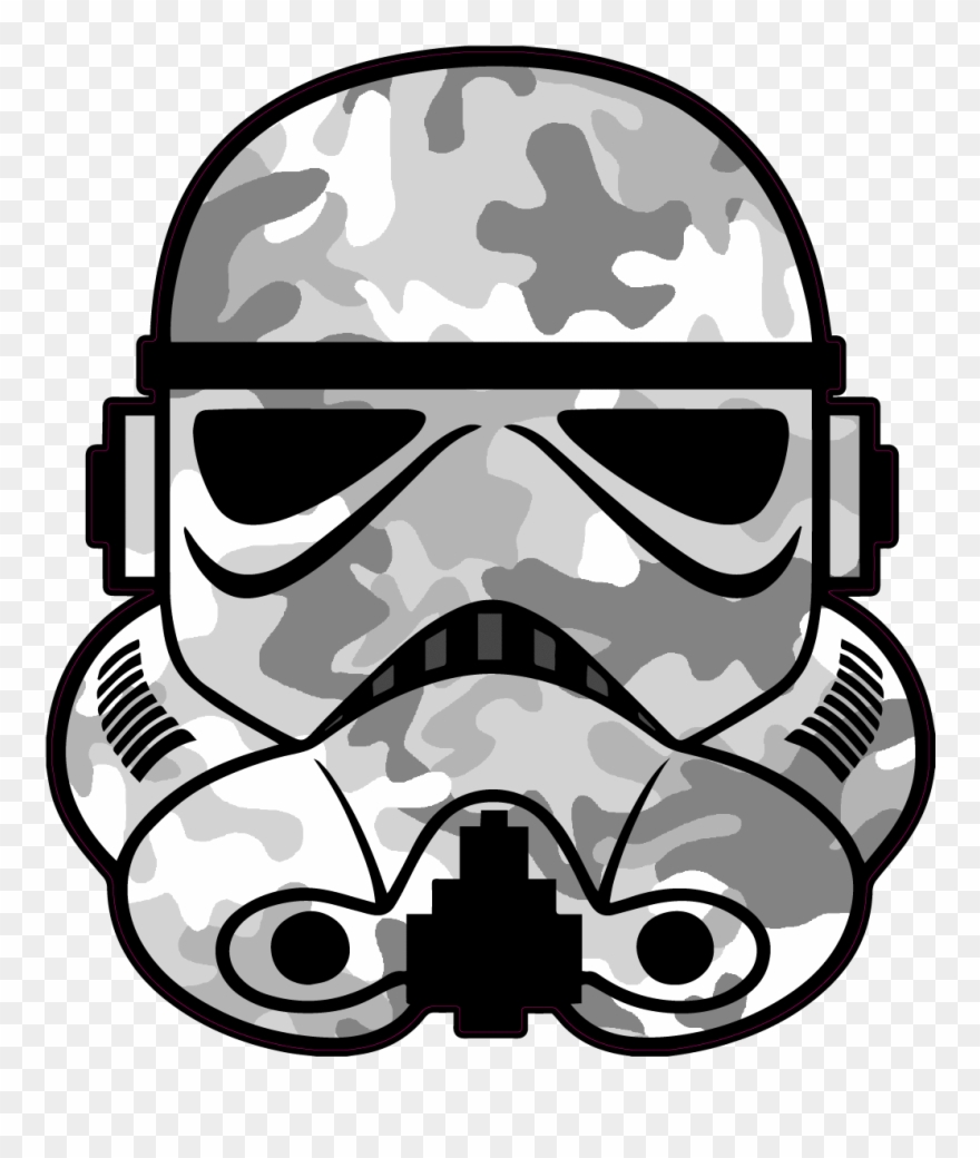 Stormtrooper Mask Cut Out Clipart