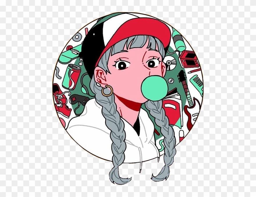 Rikkisgirl Girl Braids Anime Animegirl Kawaii Kawaiigir - Drawing Of A Girl Braids Clipart