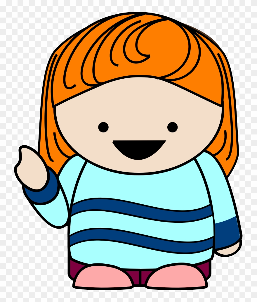 Redhead Clipart Transparent - Girl Pointing Clipart Png Transparent