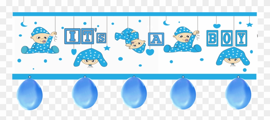 Its A Boy Balloo 543b9826d5d9a - It's A Boy Banner Png Clipart