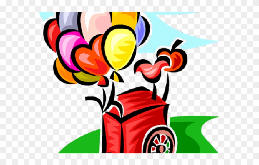 Balloons Clipart Cart - Png Download